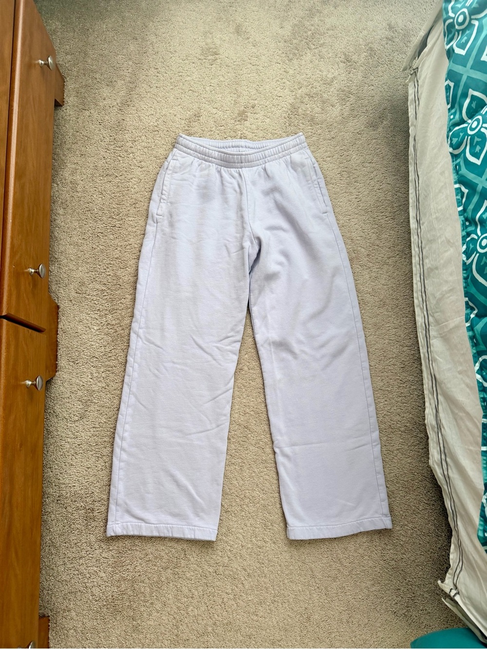 Small 100% organic cotton Colorful Standard lavender sweatpants